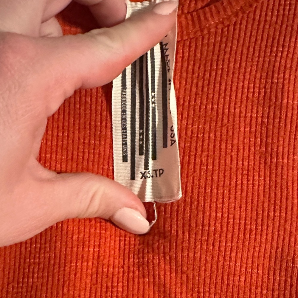Women’s free people orange tank top - Picture 3 of 4